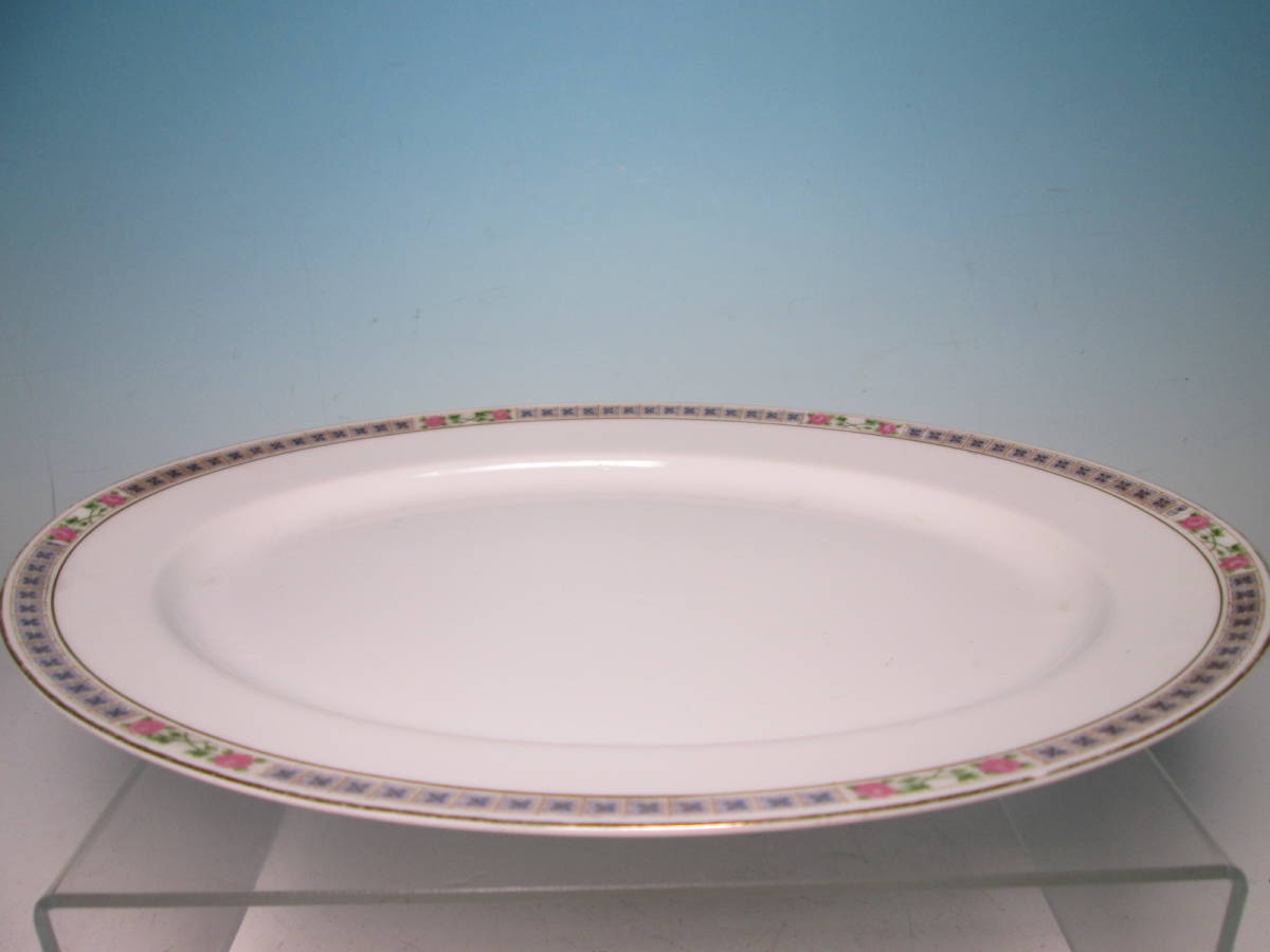 ☆日本陶器會社 RC NORITAKE オールドノリタケ 薔薇の花文楕円皿 ☆日本陶器會社 RC NORITAKE オールドノリタケ 薔薇の花文楕円皿