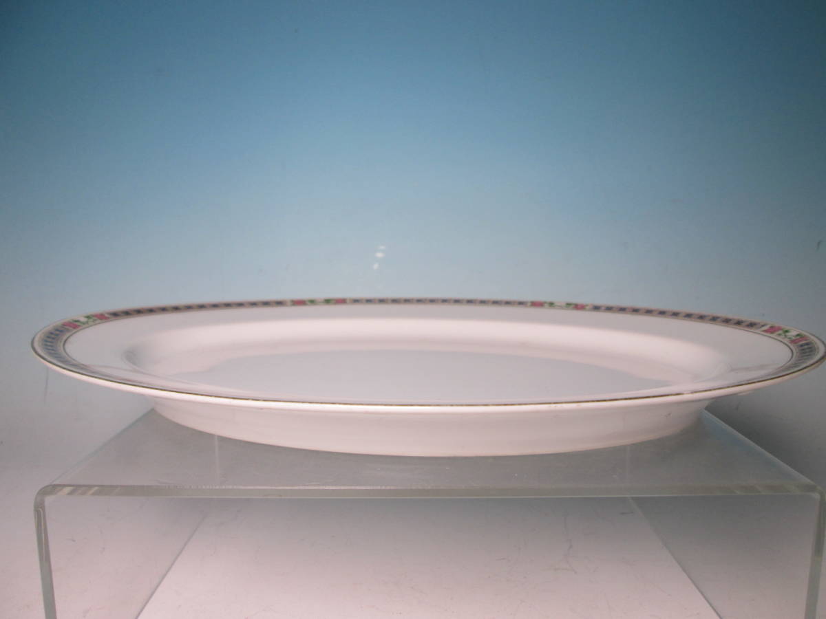 ☆日本陶器會社 RC NORITAKE オールドノリタケ 薔薇の花文楕円皿 ☆日本陶器會社 RC NORITAKE オールドノリタケ 薔薇の花文楕円皿