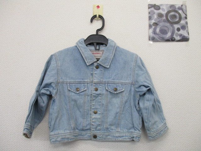 ★ Boy Tinkerbell Tinkerbell &lt;95&gt; Wosh Denim G Jean Blouson Dogs на спине 100 % хлопок