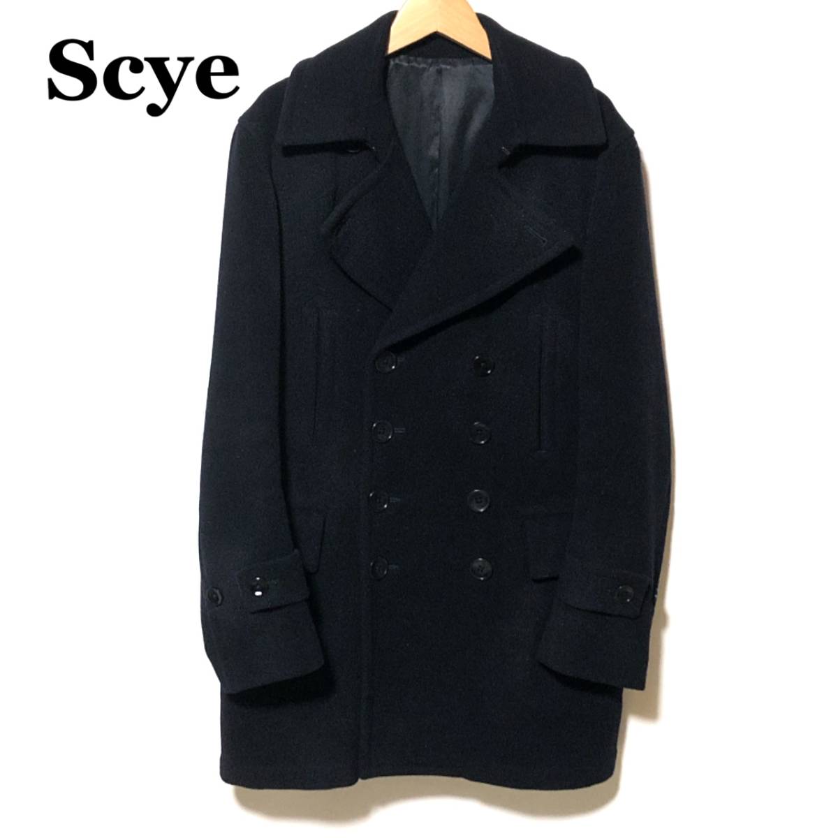 Sa scye super melton p pave black 36/толстая шерсть 100%