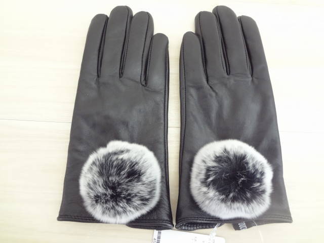  sheep leather * original leather real fur attaching gloves * new goods *