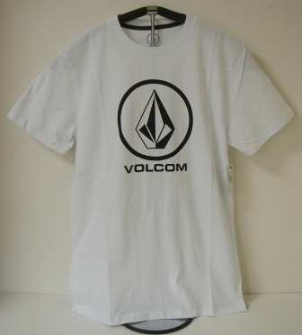 VOLCOM Volcom AF511800WHT men's M size short sleeves T-shirt simple . Logo tea LogoTee white color voru com new goods prompt decision free shipping 