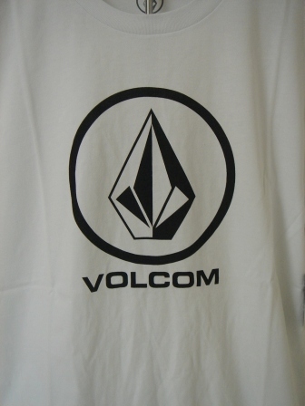 VOLCOM Volcom AF511800WHT men's M size short sleeves T-shirt simple . Logo tea LogoTee white color voru com new goods prompt decision free shipping 