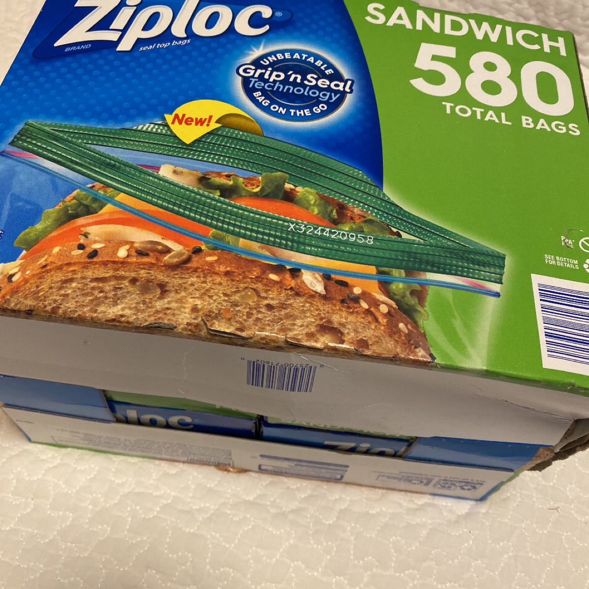 コストコ　ジップロック　ziploc サンドイッチサイズ　コストコサイズ　Sサイズ　食品保存袋　小物入れにも