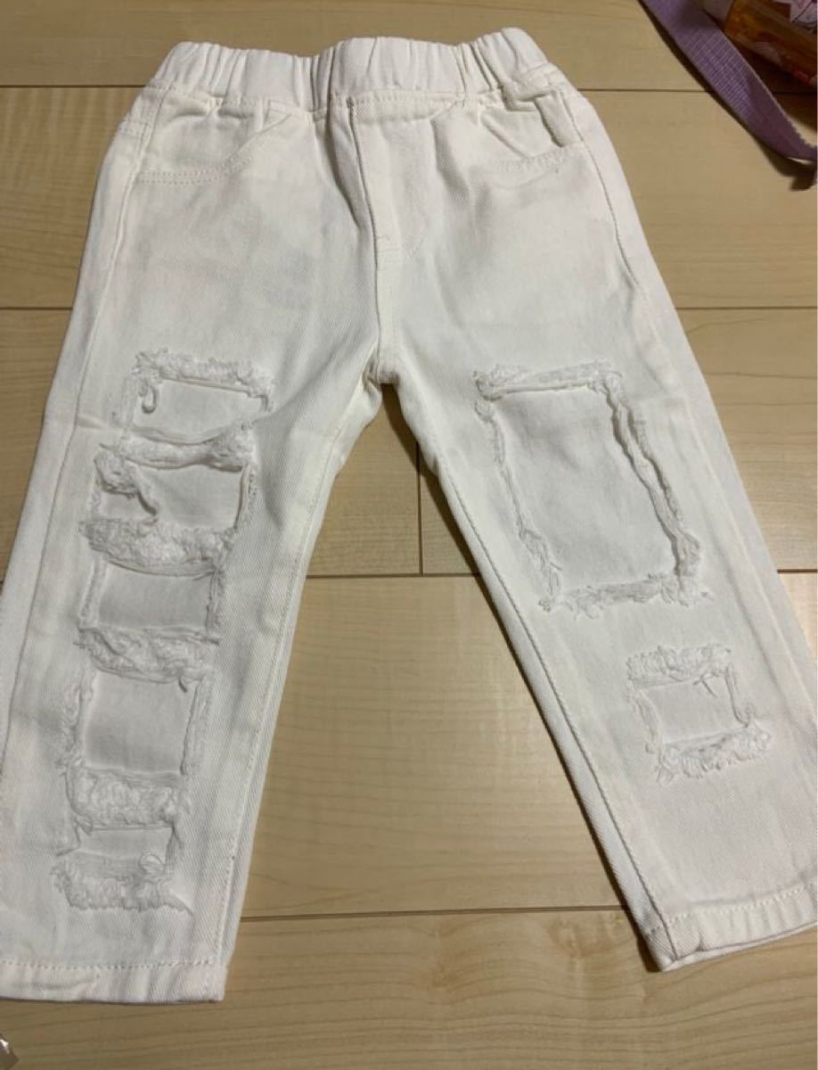 Paypayフリマ 新品 キッズ スーパークラッシュデニム 白 インポート 韓国 おしゃれ 可愛い Paypayフリマ 新品 キッズ スーパークラッシュデニム 白 インポート 韓国 おしゃれ 可愛い
