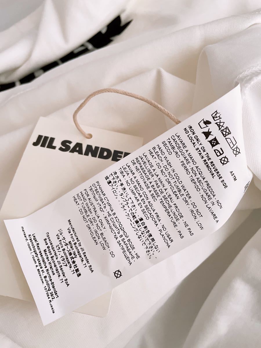 新品タグ付き JIL SANDER ロゴオーバーサイズTシャツモックネック