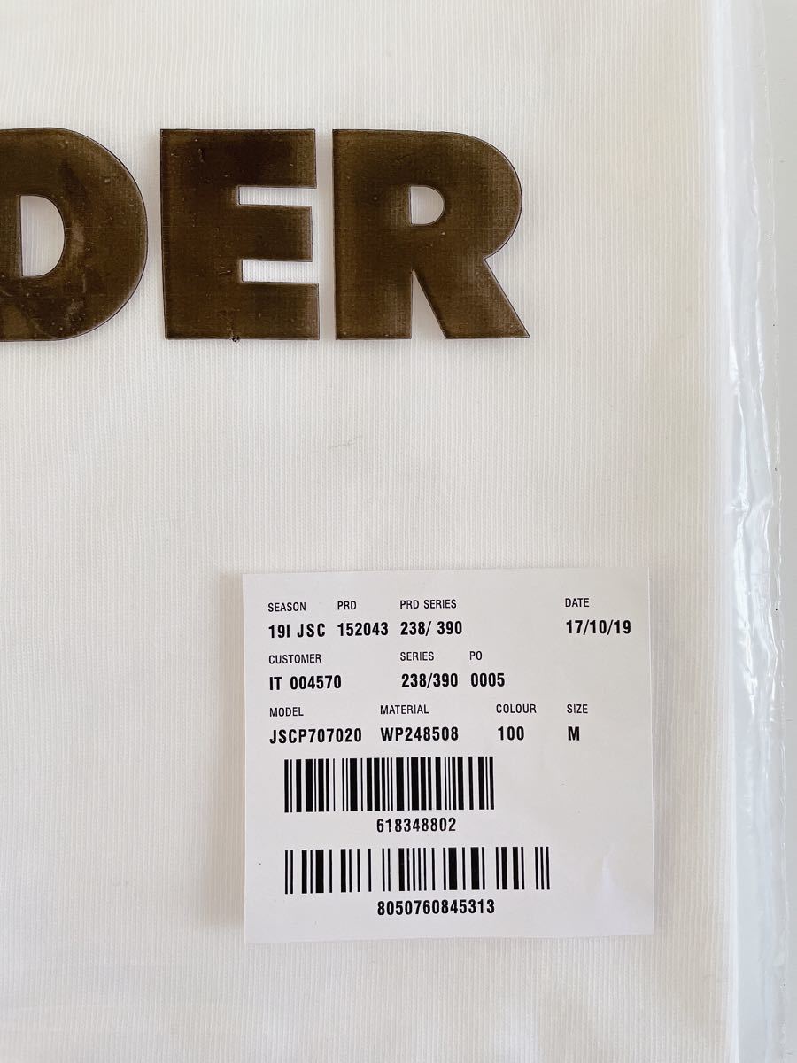 新品タグ付き JIL SANDER ロゴオーバーサイズTシャツモック 新品タグ付き JIL SANDER ロゴオーバーサイズTシャツモック