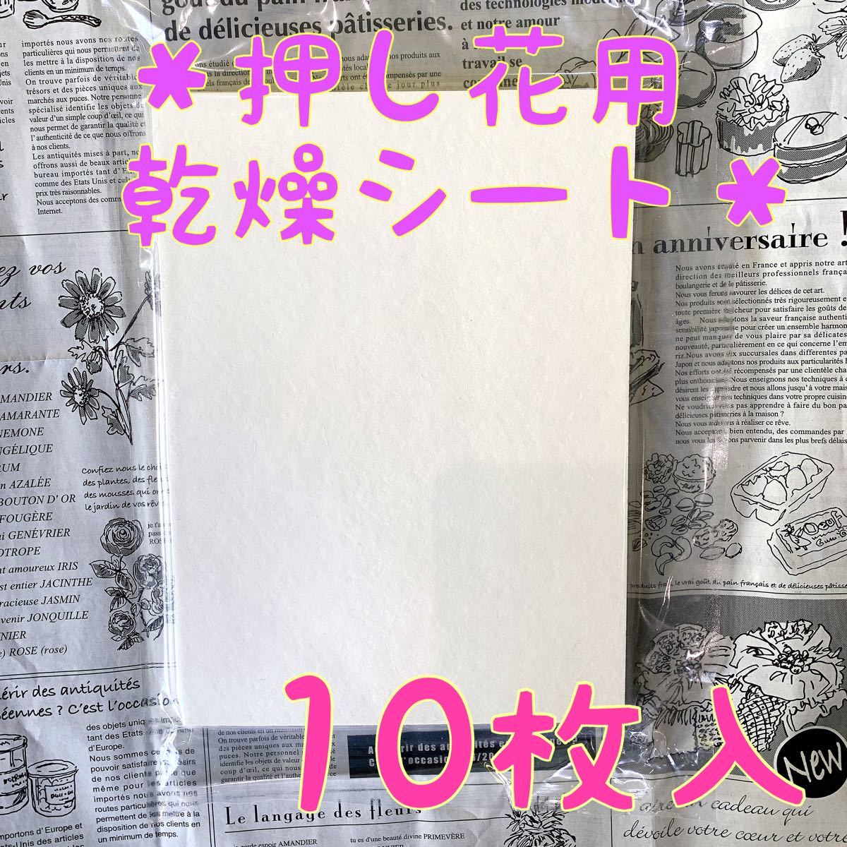 Paypayフリマ 押し花用 乾燥シート 10枚組 Paypayフリマ 押し花用 乾燥シート 10枚組