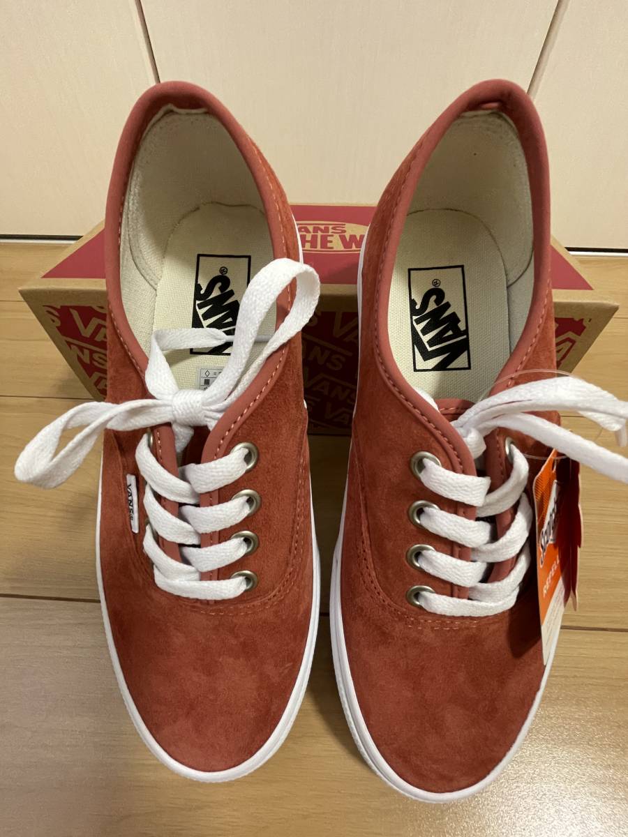 VANS AUTHENTIC BURNT BRICK バンズ　オーセンティク　オールスエード_画像1