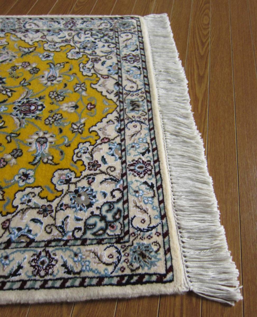 90X62】イラン直輸入☆ナイン産ペルシャ絨毯・カーペット・ラグ 90X62】イラン直輸入☆ナイン産ペルシャ絨毯・カーペット・ラグ