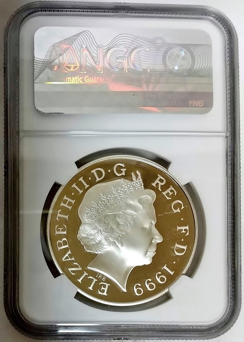 新作人気モデル  ⑤ PF68UC NGC プルーフ銀貨 5ポンド ダイアナ追悼 1999 旧貨幣/金貨/銀貨/記念硬貨