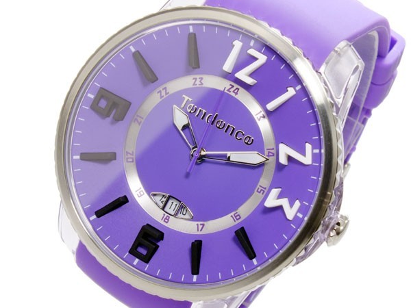 お手軽価格で贈りやすい 新品/即決価格 テンデンス パープル//00003399 TG131002 腕時計 テンデンス