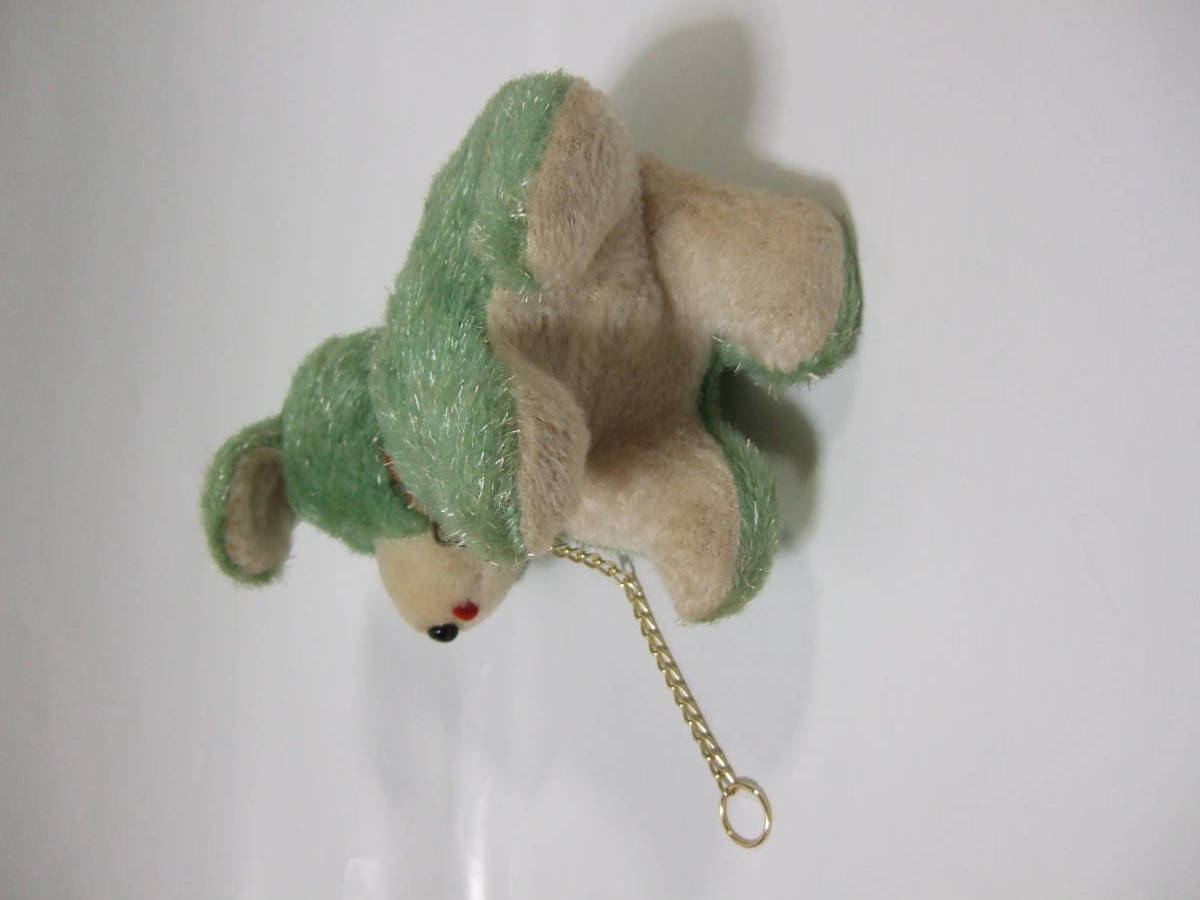 pretty animal m.n.co dog soft toy retro dog ..M.N. CO. TRADE MARK M Mark green green 