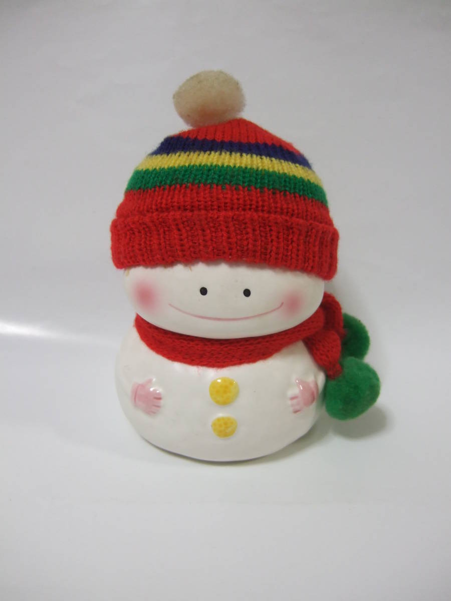  retro sinada..... snow ... Chan that time thing yukidarumachan hat savings box muffler ATELIER TOYOKO snow daruma Chan 1984