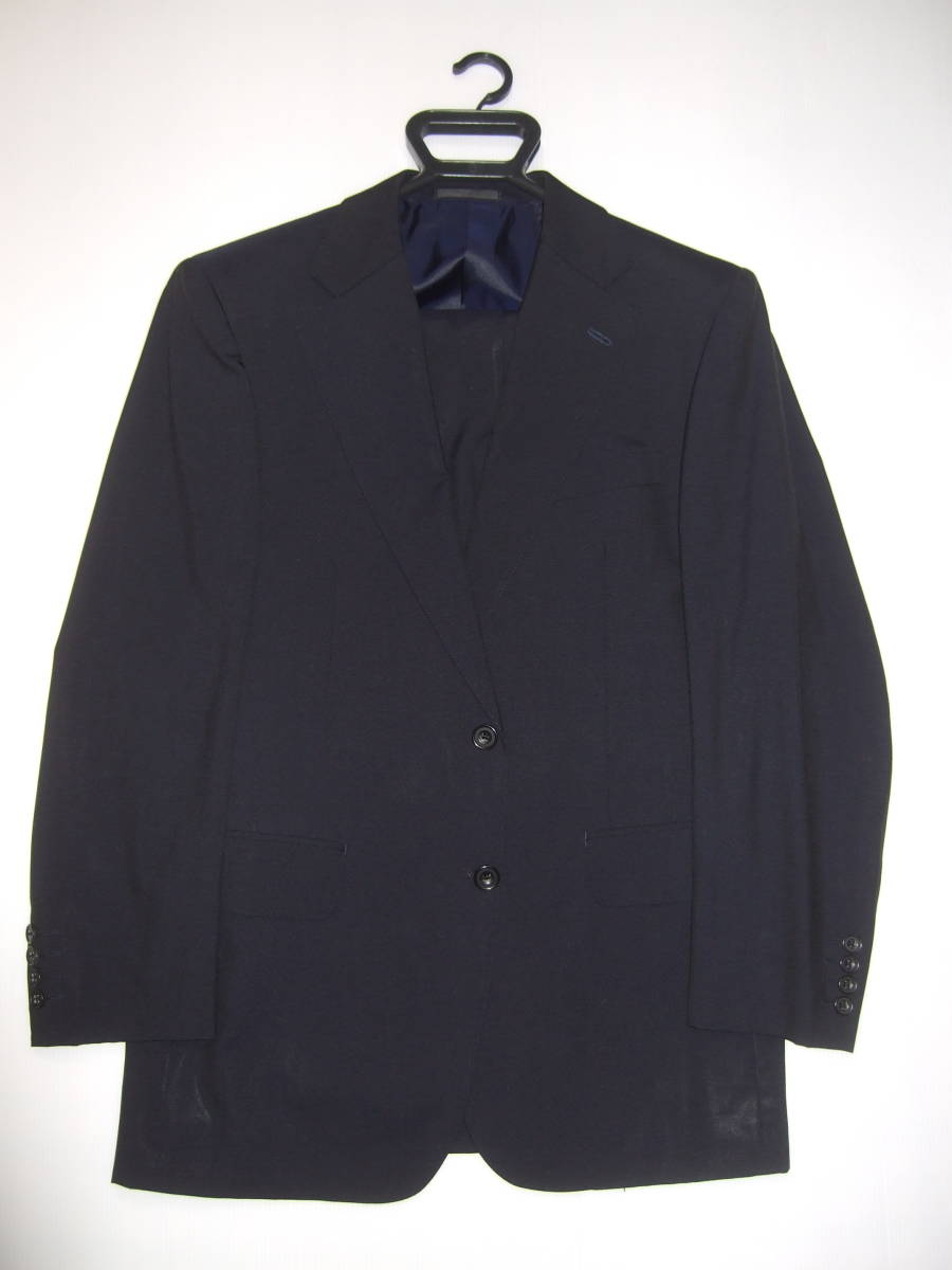 Burberrys Burberry 2.. single suit 94-82-175 A6 navy blue made in Japan wool moheya