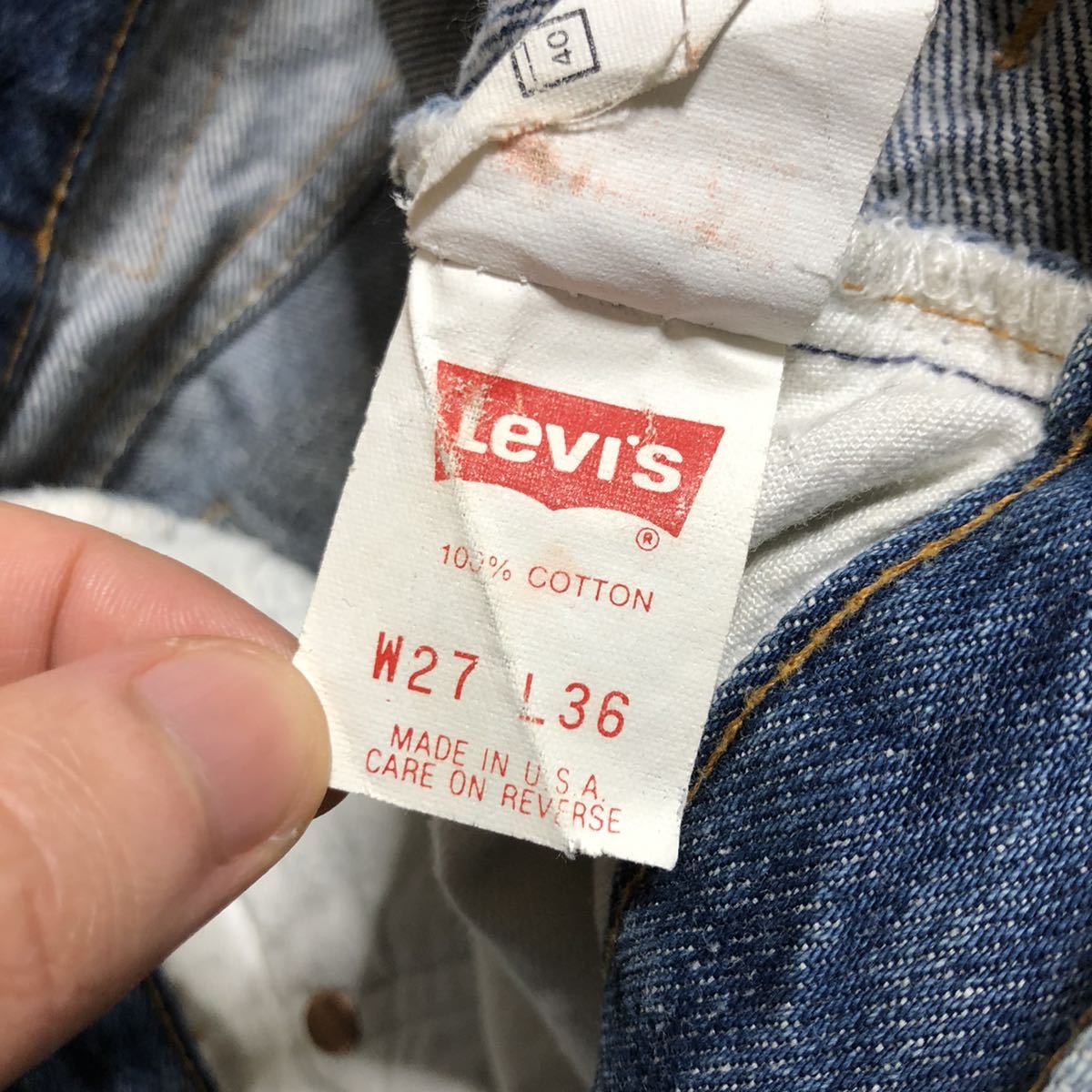 Levi\'s 501 Levi's 92 year made USA made 555 Denim pants jeans 27