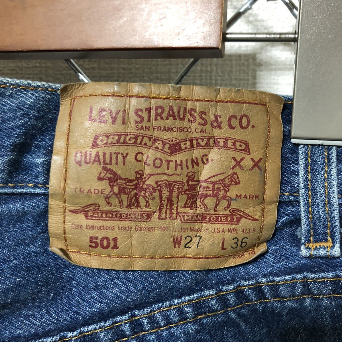 Levi\'s 501 Levi's 92 year made USA made 555 Denim pants jeans 27