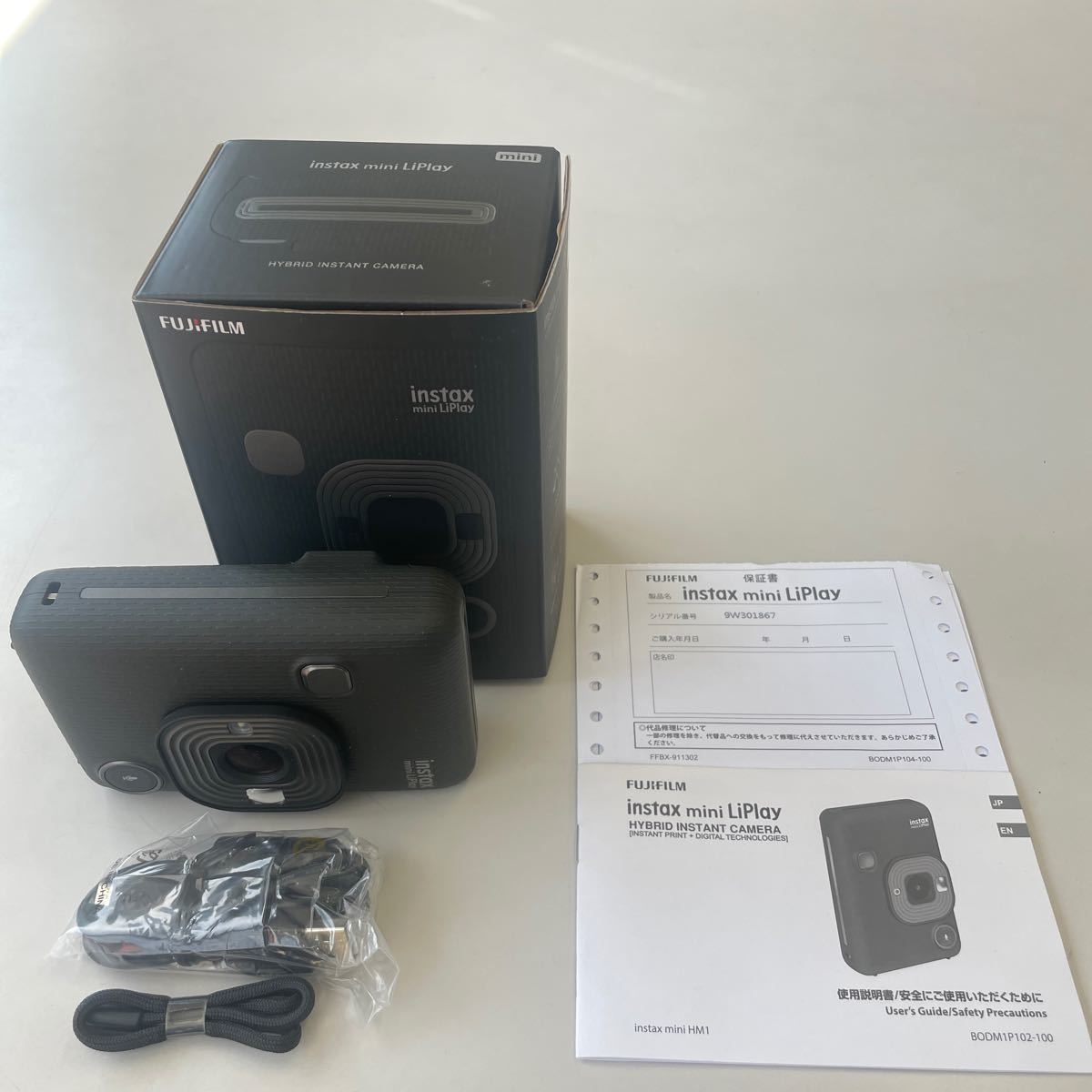 値下げ 富士フィルム チェキ インスタントカメラ instax mini LiPlay 限定色ダークグレー + スターターキット