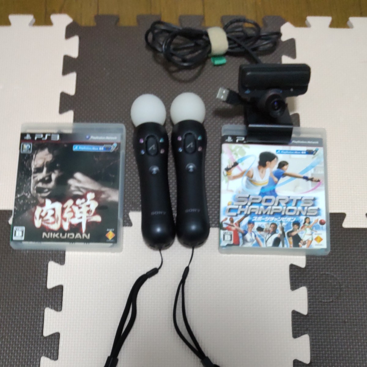PS3モーションコントローラー、ムーブカメラ、ソフト2本