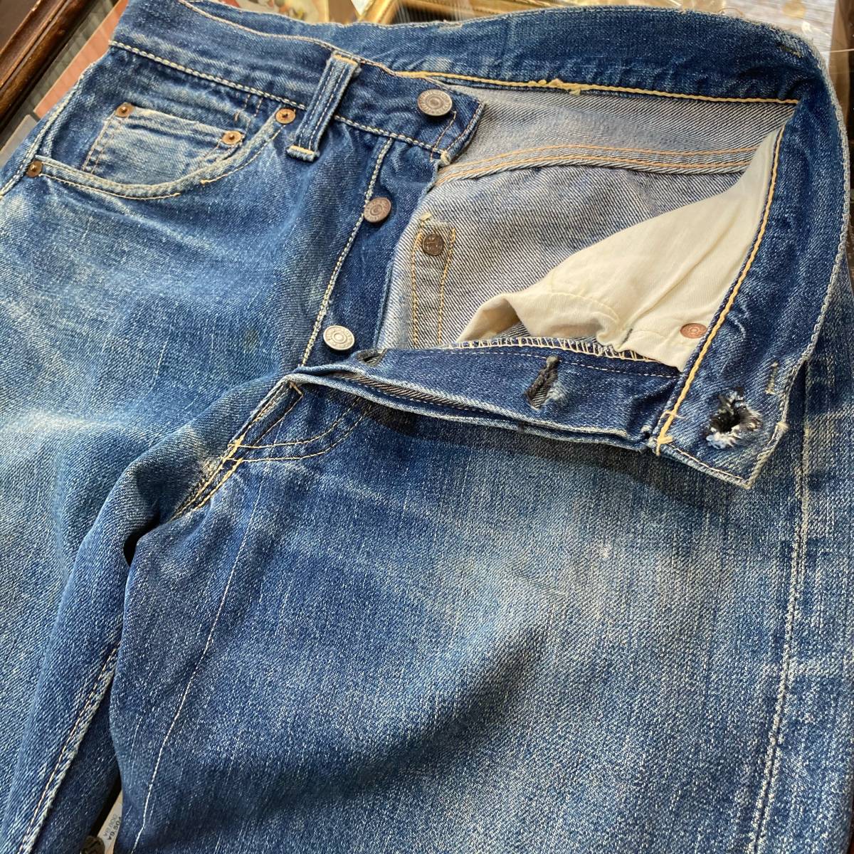 levis 503B xx リーバイス ヴィンテージ レザー 革 501_画像4