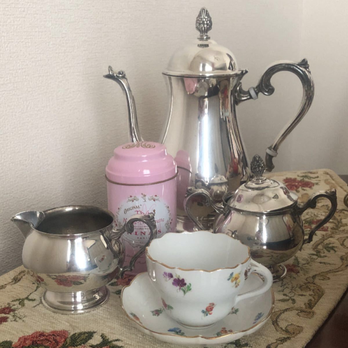 Leonard 銀食器 華麗 ティーセット 英国アンティーク 貴重 Leonard 銀食器 華麗 ティーセット 英国アンティーク 貴重