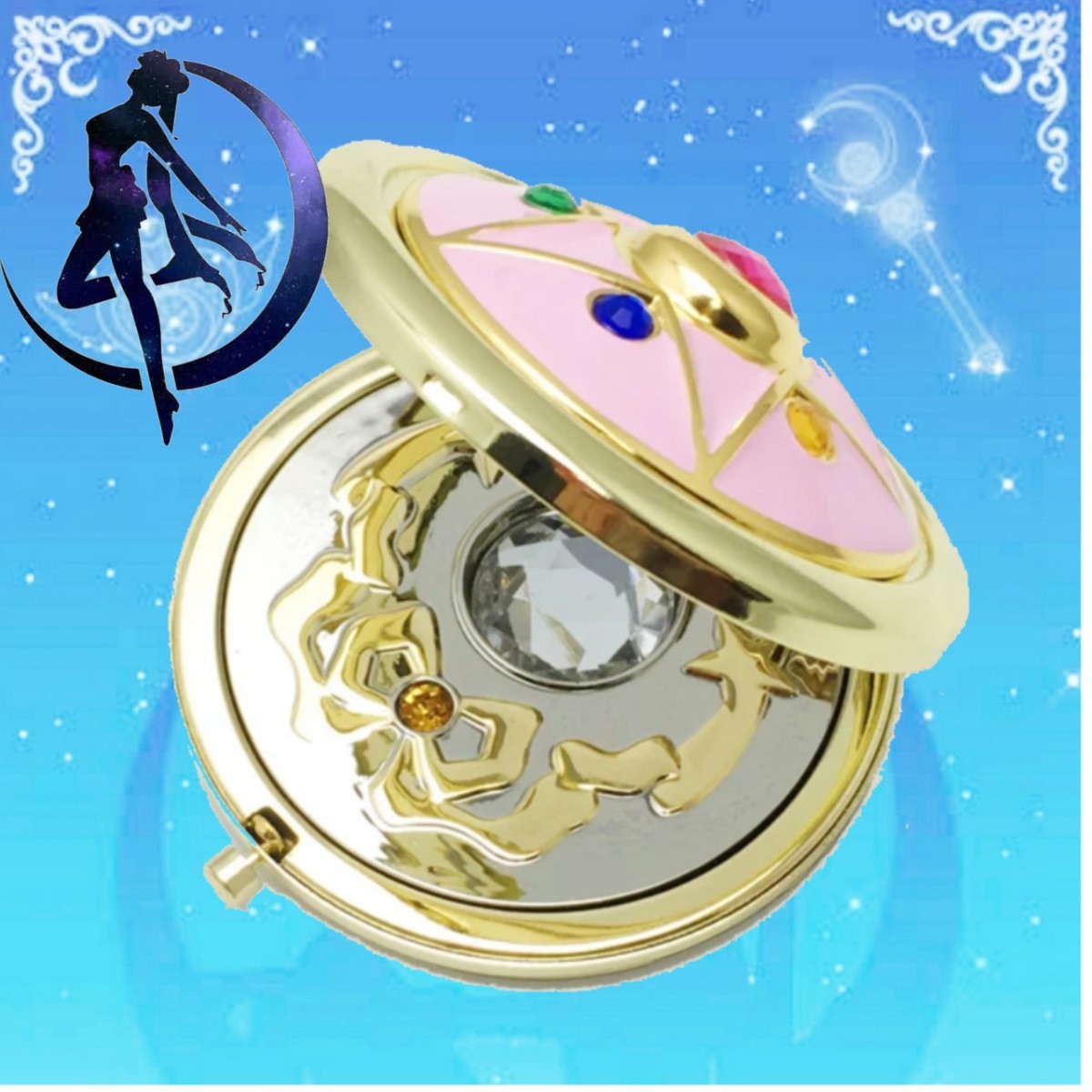 セーラームーン クリスタルスターデザイン コンパクトミラー セーラームーン クリスタルスターデザイン コンパクトミラー