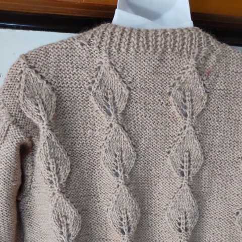 手編み　手編みセーター　手編みカーディガン　ニット　レディース　_画像5