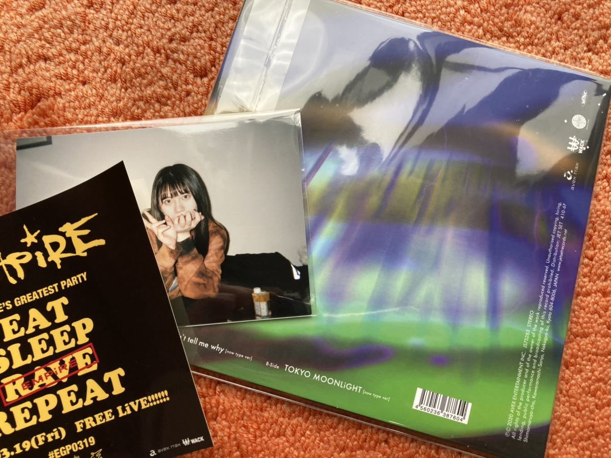 エンパイア 限定7インチシングル EMPiRE 7inch アナログ盤 ダウンロードコード付 MiDORiKO EMPiRE 写真付 クリアレコード wack bish