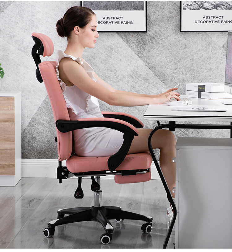 コンピュータチェア オフィスチェア ボスチェア 会議用チェア リフト回転チェア 椅子 高さ調節可能 調節可能なヘッドレストTT351 