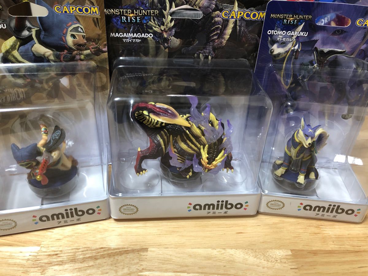 モンスターハンターライズ amiibo3種セット マガイマガド オトモ モンスターハンターライズ amiibo3種セット マガイマガド オトモ