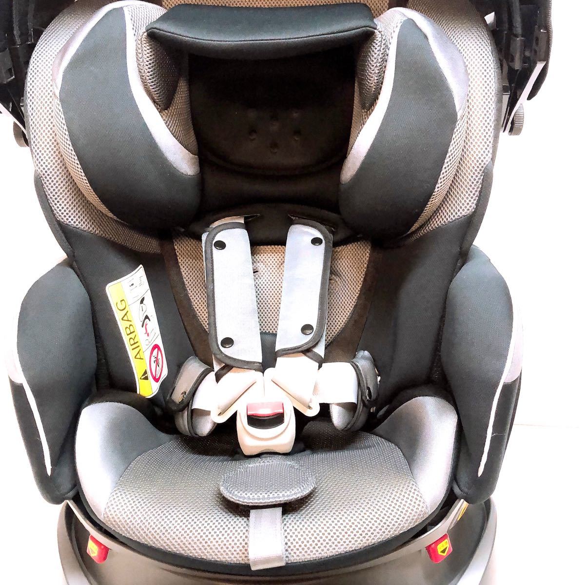 【美品】アップリカ*エレガント*付属品あり*新生児対応 回転式 平らなベッド Aprica サンシェード付き ラクート