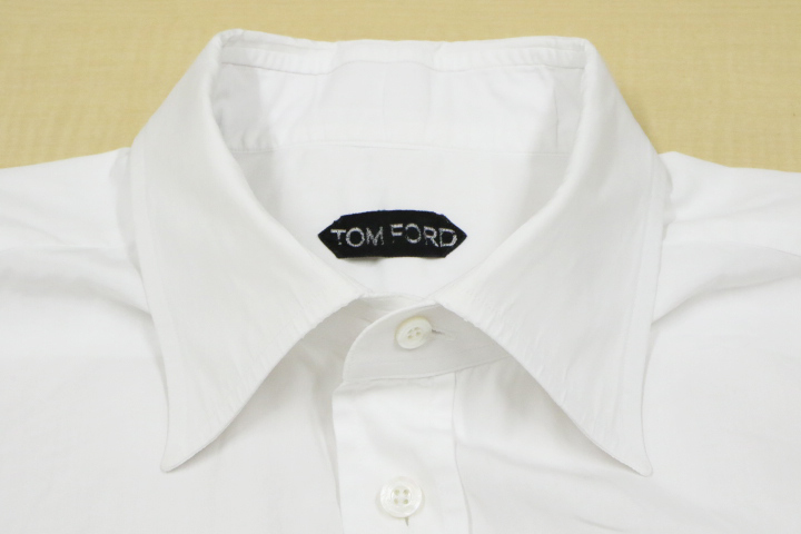 TOM FORD トム・フォード スプレッドカラー ダブルカフス ワイシャツ