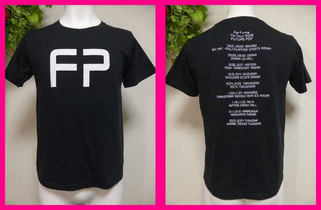 送料無料★Perfume・TシャツSS/S　黒　Perfume 7th Tour 2018 『FUTURE POP』」パフューム　_画像1