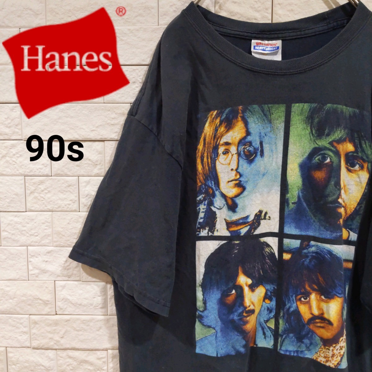ヘインズ Hanes ビートルズ BEATLES Tシャツ 90s ジョンレノン