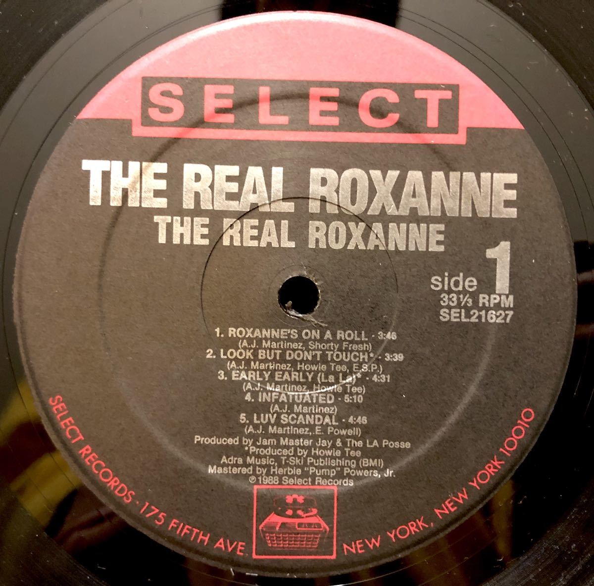 レア 1988 The Real Roxanne / The Real Roxanne Original US LP 80s Old School Jam Master Jay Howie Tee The LA Posse Muro Koco_画像2