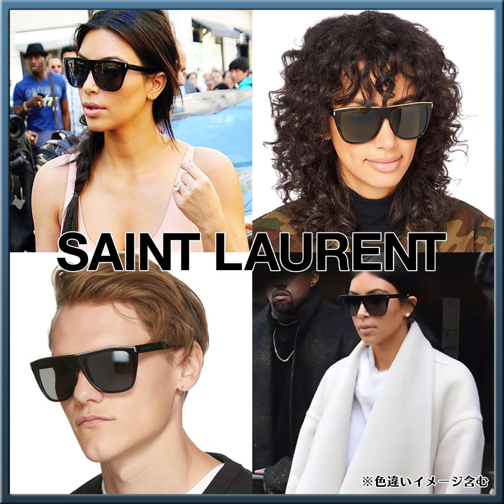 SAINT LAURENT スクエアフレムサンクラス SL758 002 新品 激レア キム・カーダシアン愛用 サンローラン[SL 1