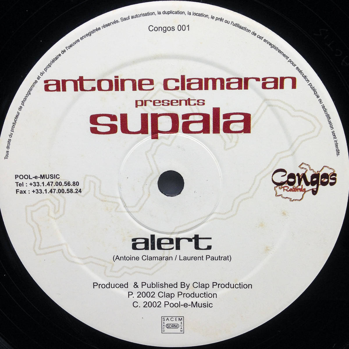 [12] '02仏Orig / Congos Records / Congos 001 / Antoine Clamaran Presents Supala / Alert / Tribal House_画像2