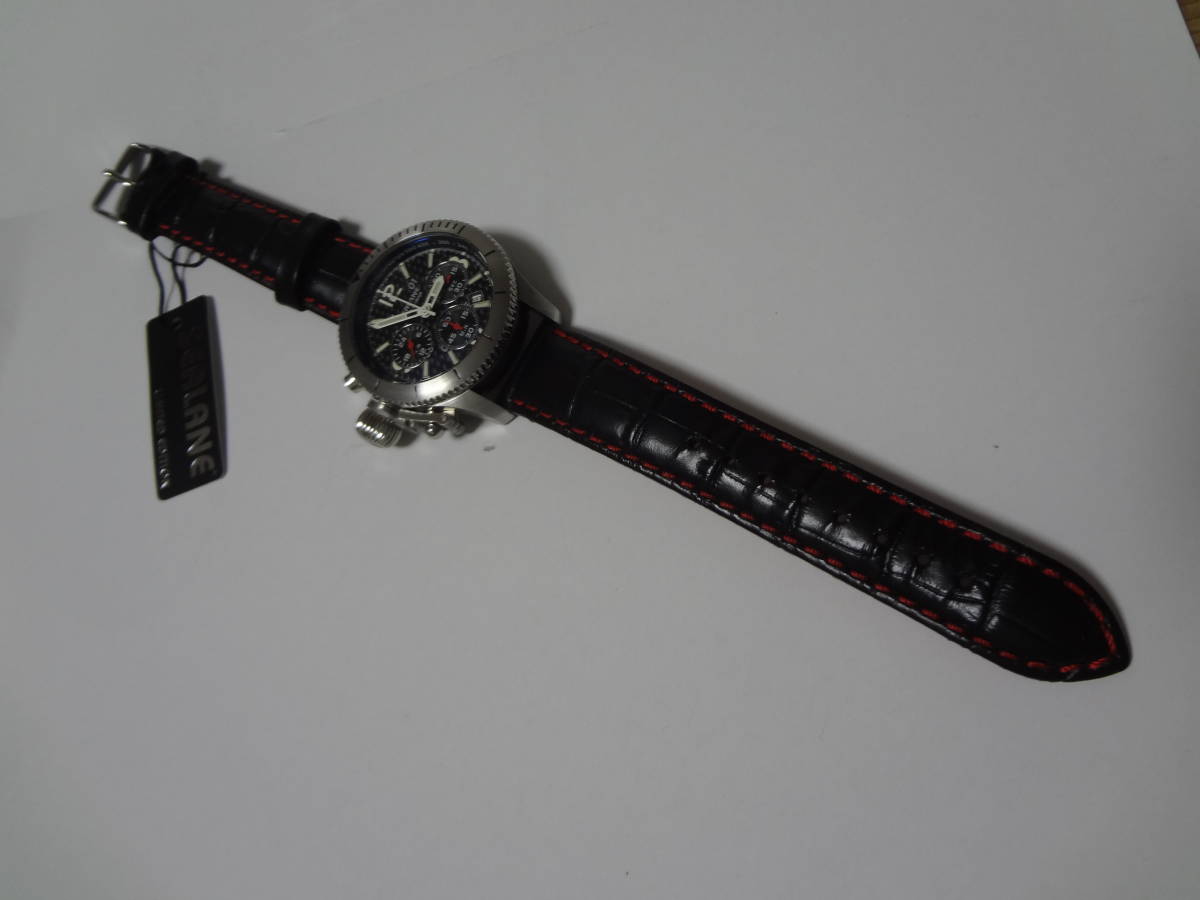シーレーン SEALANE 腕時計 クロノグラフ SE47-LBK 展示未使用品　_画像9