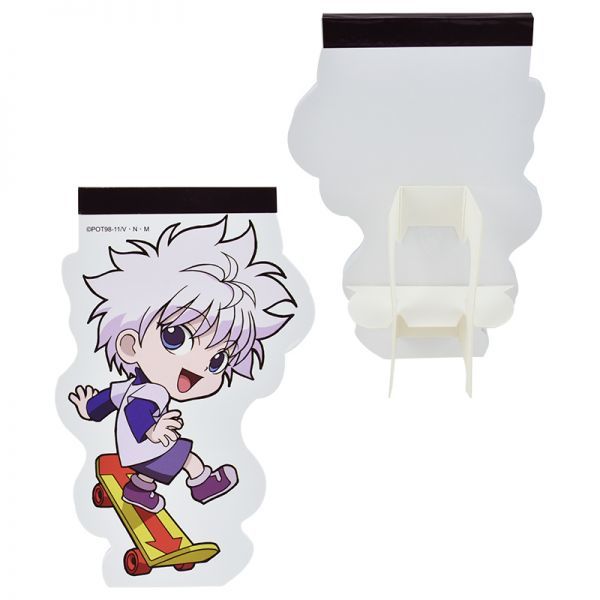 【値下げ 再入荷なし】 HUNTER×HUNTER ダイカットメモパッド ペーパースタンド キルア ハンター×ハンター_画像2