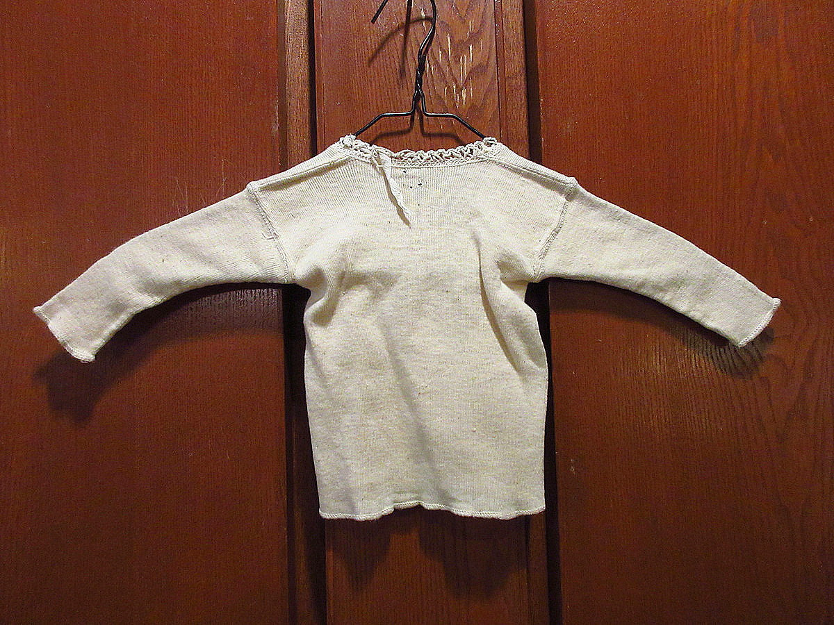  Vintage ~40\'s*DEADSTOCK Kids Henley neckline wool undershirt *210317s6-k-udwr 30s1930s1940s dead stock underwear child clothes 