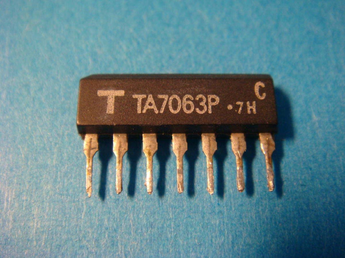 東芝 IC TA7063P　中古品 TOSHIBA アナログ　プリアンプIC　自作ラジオも作れるIC　 PRE　AMPLIFIER_画像1