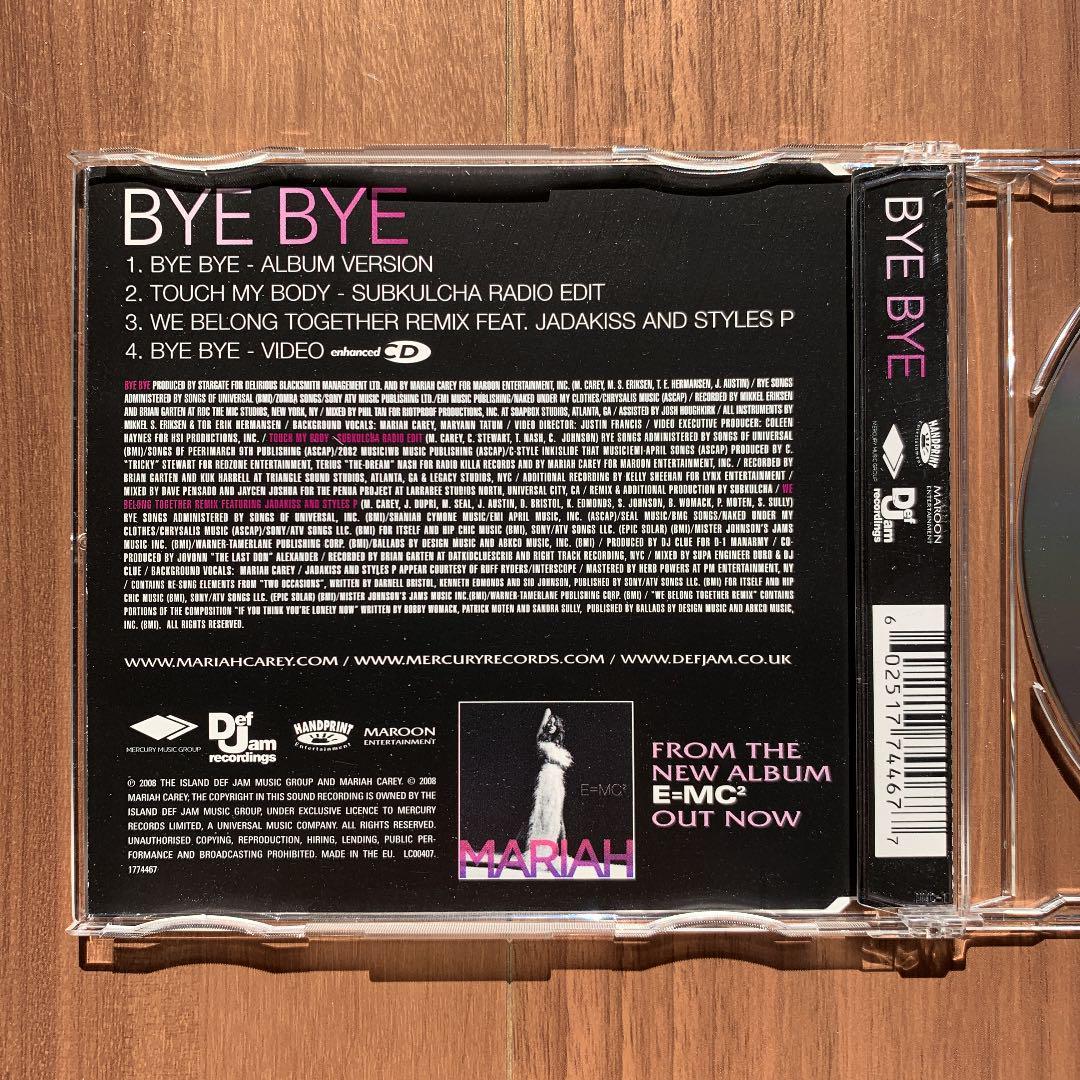 Mariah Carey マライア・キャリー Bye Bye UK盤シングル 開封済中古品_画像3