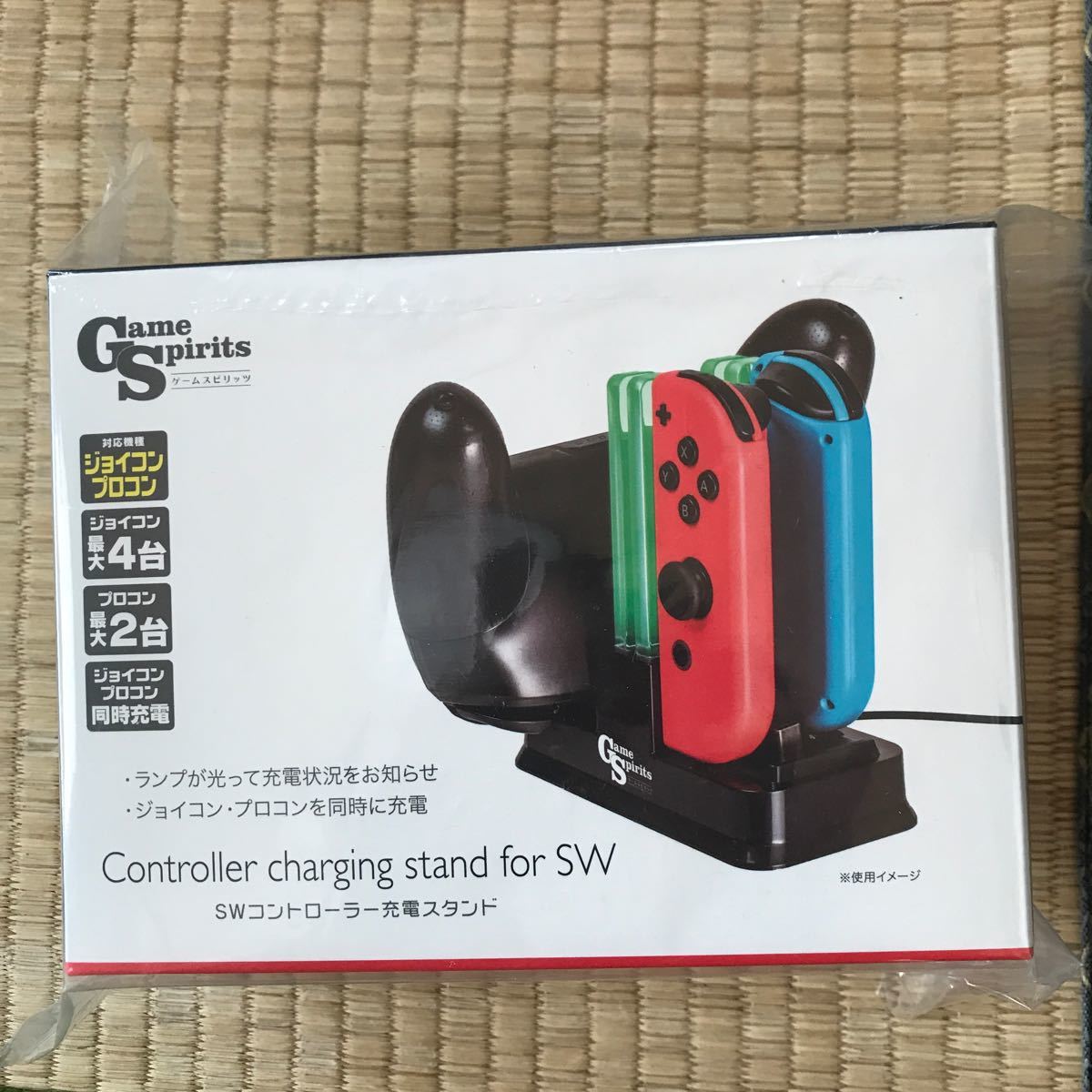 ゲームスピリッツ　SWコントローラー充電スタンド Joy-Con Proコントローラー 充電器