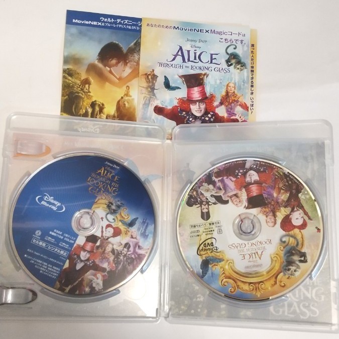 ディズニー アリス・イン・ワンダーランド/時間の旅 MovieNEX('16米)〈2枚組〉Blu-ray+ DVD ブルーレイ