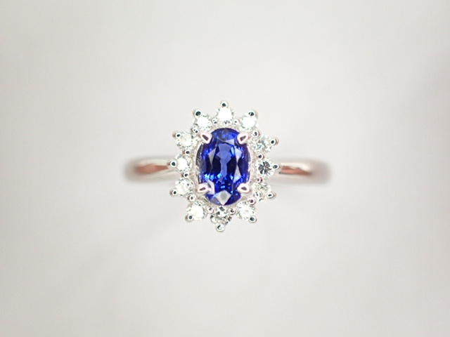  beautiful goods tasaki Tasaki Shinju Pt900 sapphire 0.59ct diamond total 0.21ctte The Yinling g ring 