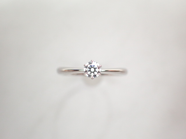  beautiful goods Royal assy .- diamond Pt950 diamond 0.16ct(F-VVS2-EXCELLENT)te The Yinling g ring 