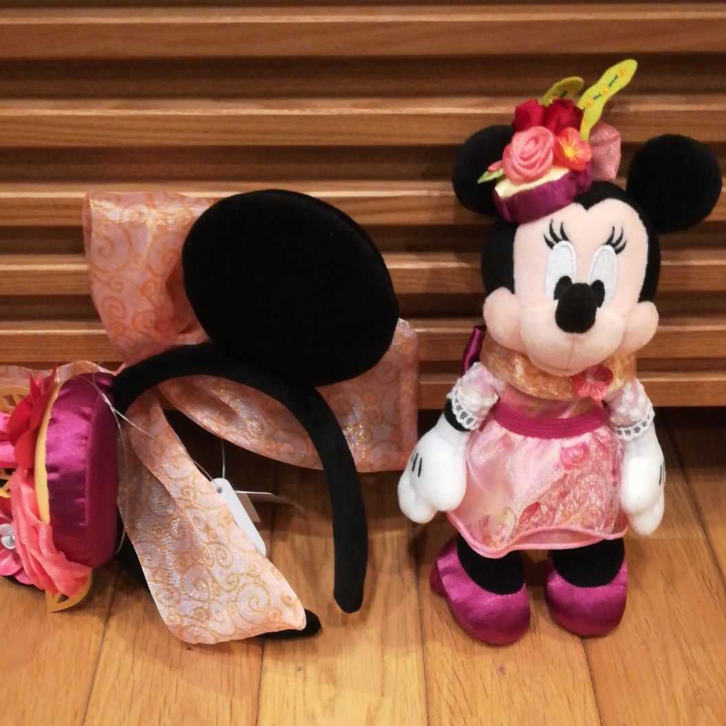  Tokyo Disney Land minnie стиль Studio Mini старт весна костюм мягкая игрушка ... значок лента-ободок 