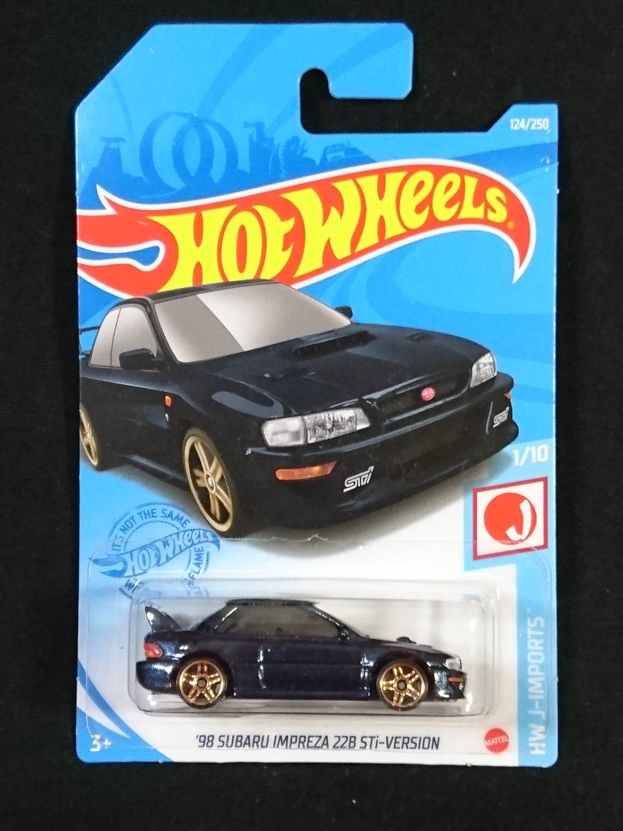 ★ホットウィール★ 2021 '98 SUBARU IMPREZA 22B STi-VERSION /スバル インプレッサ 黒メタ/ブラック HW TURBO Hot Wheels(送料:220円~)_画像1