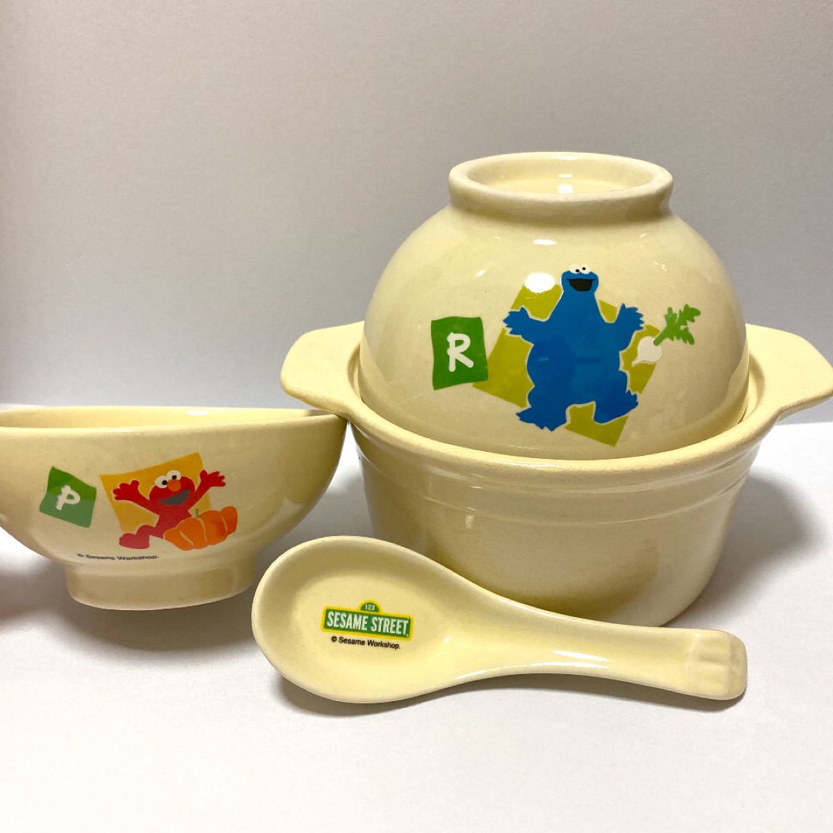 Paypayフリマ 新品 未使用 セサミストリート 可愛い土鍋4点セット Paypayフリマ 新品 未使用 セサミストリート 可愛い土鍋4点セット