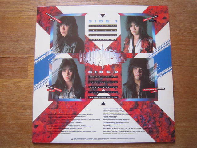 ■ラウドネス（LOUDNESS）/　シャドウズ・オブ・ウォー　/　国内盤LPレコード　ジャパメタ　高崎晃_画像2